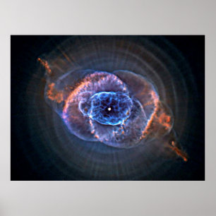 Poster Bolha esférica da nebulosa do olho de gato (NGC