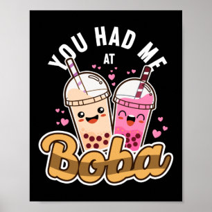 Poster Bolha Que Você Me Teve Na Boba Tea Heart