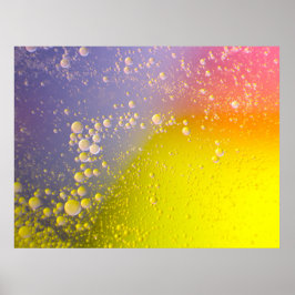 Poster Bolhas de refrigerante flutuantes Abstrato de fund