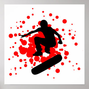 Poster bolhas do skate