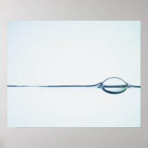 Poster Bolhas na superfície da água