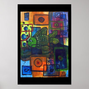 Póster bolhas pretas