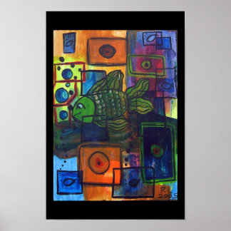 Póster bolhas pretas