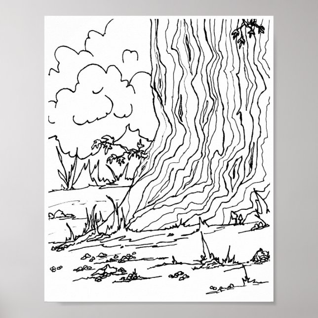 Poster - Bolhas sob uma árvore (Frente)