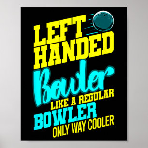 Poster Boliche à Esquerda Byll Byll Humor Boliche Striker