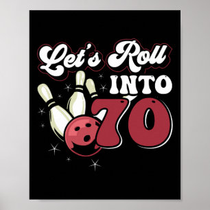 Poster Boliche A Passar Para 70 Boliches Aniversário