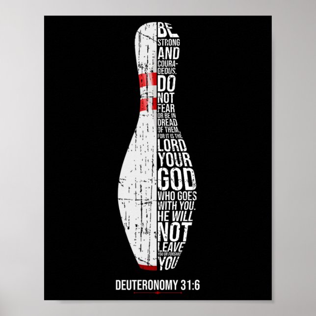 Poster Boliche Cristã Deuteronomia 316 Faith Christiani (Frente)