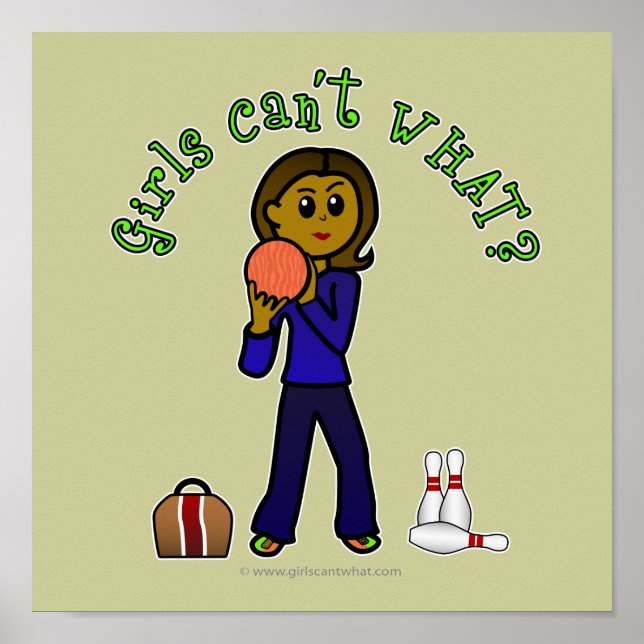 Póster Boliche das mulheres escuras (Frente)