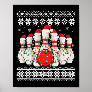 Poster Boliche Engraçada, Boliche doce de Natal