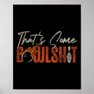Poster Boliche engraçada, é um pouco de Bowl