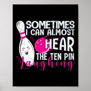 Poster Boliche Engraçada Lover Gráfico Para A Bowl De Hom