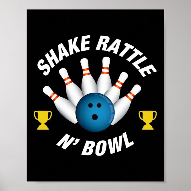 Poster Boliche Engraçada Toca Rattle N'Bowl (Frente)