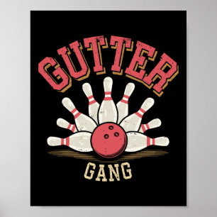 Poster Boliche Gutter Gang