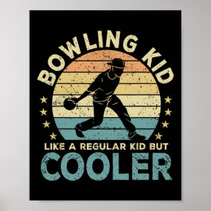 Poster Boliche Kid Boliche Player Engraçado