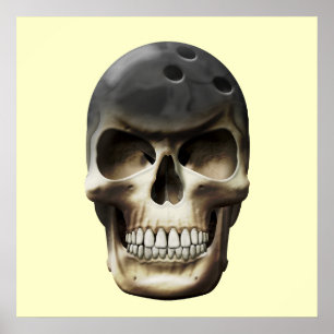 Póster Boliche Skull