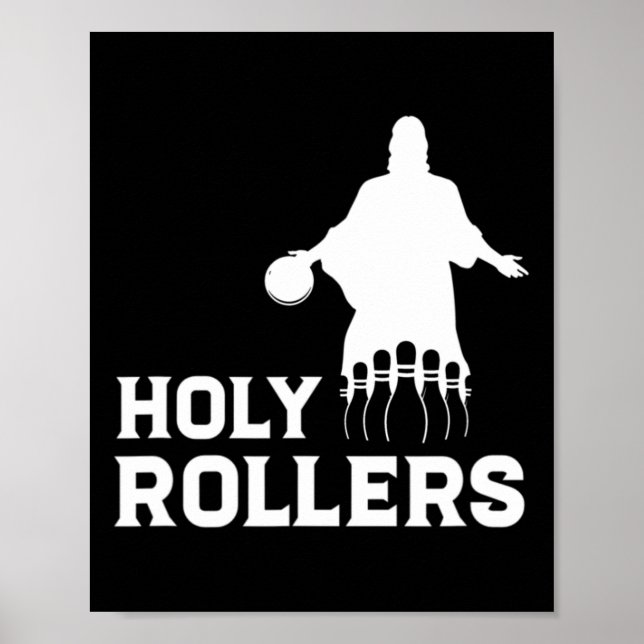 Poster Boliche Team League Name Sagrada Rollers (Frente)