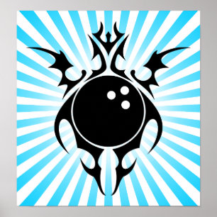 Póster boliche: tribalz