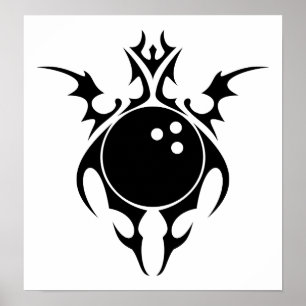 Poster boliche: tribalz