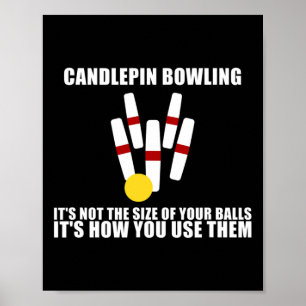 Poster Boliches De Candlepin Não Do Tamanho Ll New Englan