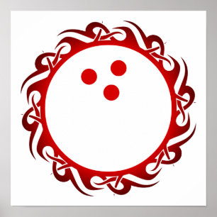 Póster boliches tribais