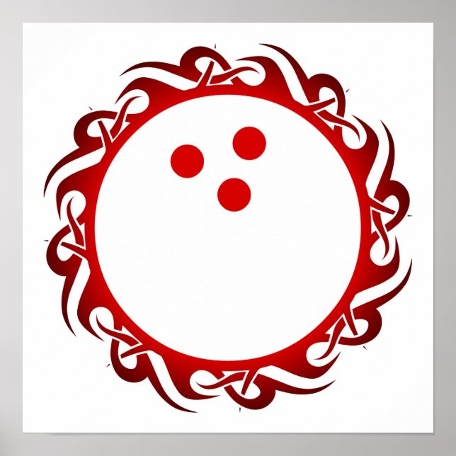 Póster boliches tribais (Frente)