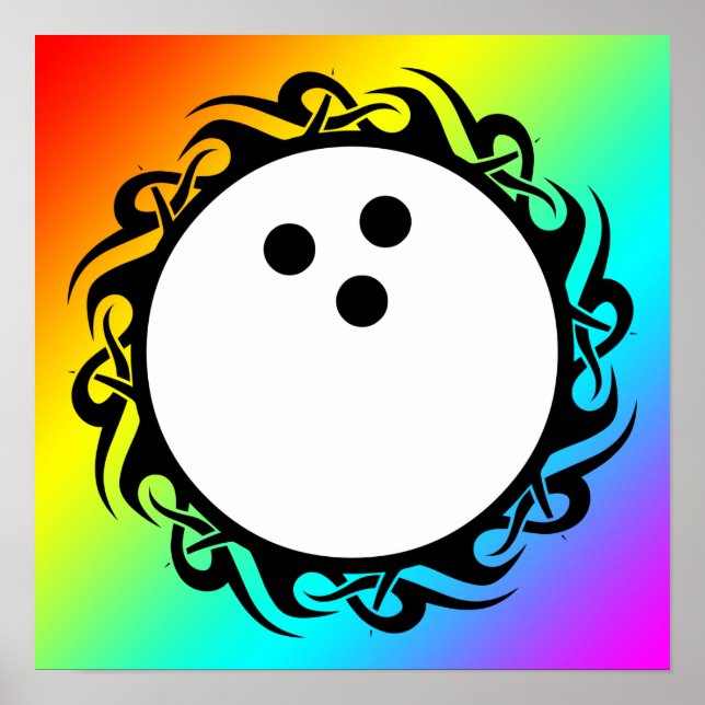 Póster boliches tribais (Frente)