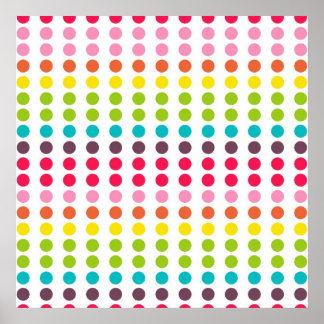 Póster Bolinhas Cotovelas Coloridas