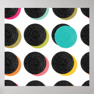 Poster bolinhas da década de 60: Vintage Cheer decorativo