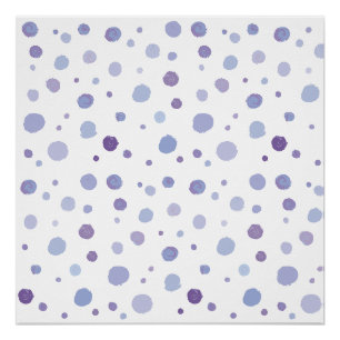 Póster bolinhas pintadas à mão
