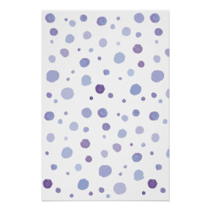 Póster bolinhas pintadas à mão