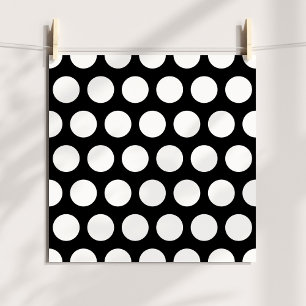 Poster Bolinhas preto e branco grandes