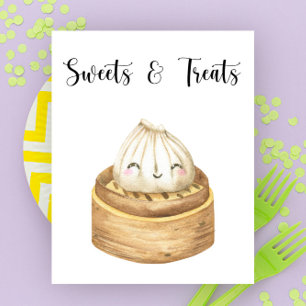 Poster Bolinho chinês - doces e guloseimas baby shower