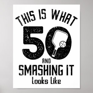 Poster Bolinho engraçado de 50 anos de idade Aniversário