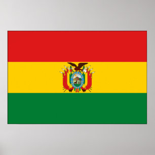 Poster Bolivia Flag