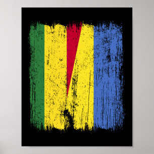 Poster Bolívia Ucrânia Meia Bandeira Herança Boliviana Uc