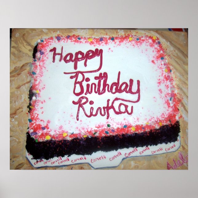 Póster "Bolo de Aniversário" (Frente)