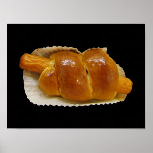 Póster Bolo de Cachorro Quente... Comida do deserto asiát