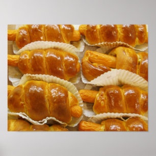 Póster Bolo de Cachorro Quente... Comida do deserto asiát