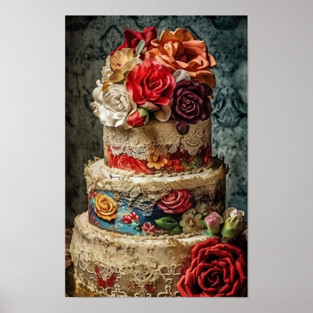 Poster Bolo de Casamento (Frente)