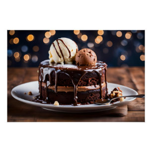 Póster Bolo de Chocolate