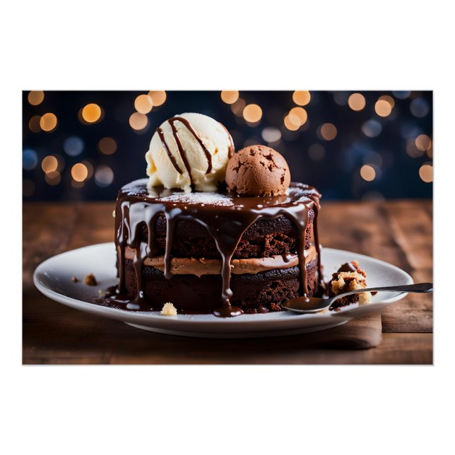 Póster Bolo de Chocolate (Frente)