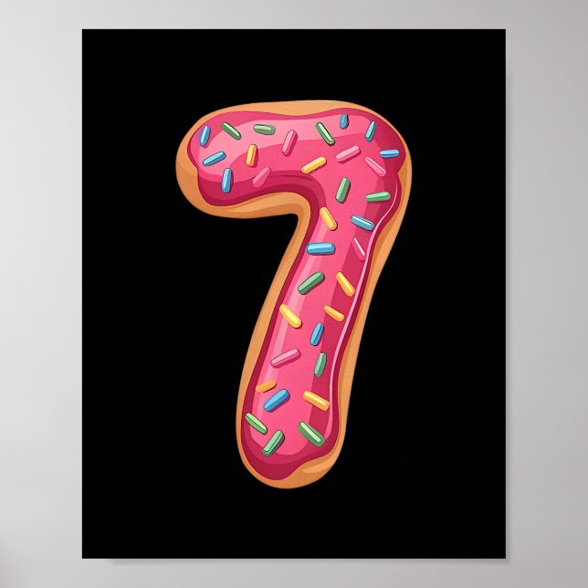 Poster Bolo De Donut 67 Meme Engraçado 6 7 Roupa Amigo Co (Frente)