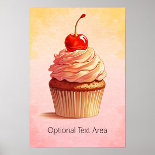 Poster Bolo de Pastel Adorável