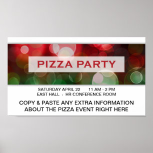 Poster bolo de pizza