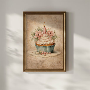 Poster Bolo Floral