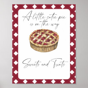 Poster Bolo fofo - doces e guloseimas baby shower