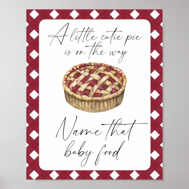 Poster Bolo fofo - nome aquele alimento para bebê (Frente)