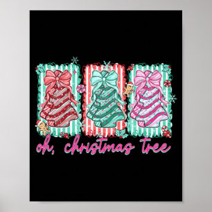 Poster Bolos de Árvore de Natal Debbie Becky Jen Amantes