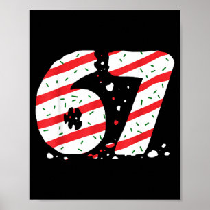 Poster Bolos de Natal 67 Meme Gíria Gen Alpha Crianças