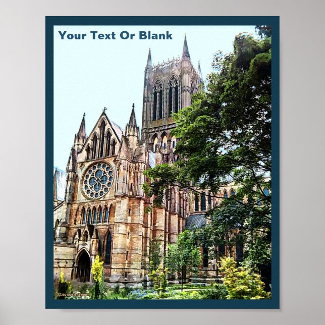 Poster Bolsa de compra da Catedral de Lincoln (Frente)